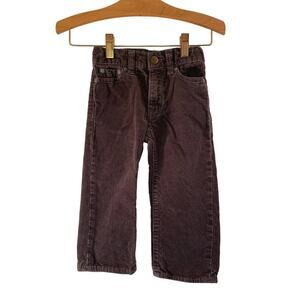 GAP Boy’s Charcoal Adjustable Waist Corduroy Pants / Size: 18-24 Months